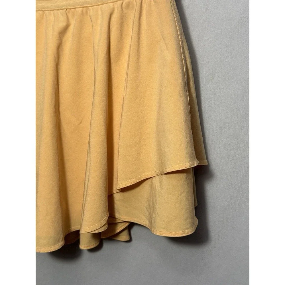 Lululemon Court Rival High Rise Skirt Long Size 6 Summer Glow Tennis Golf Skort